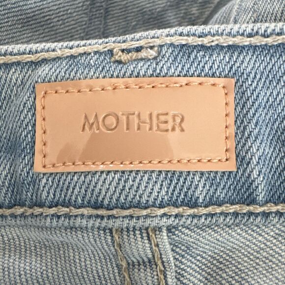 Mother Lil Insider Sneak Size 27 Lost Art Blue Jeans Stretchy Boot Cut - Picture 6 of 14